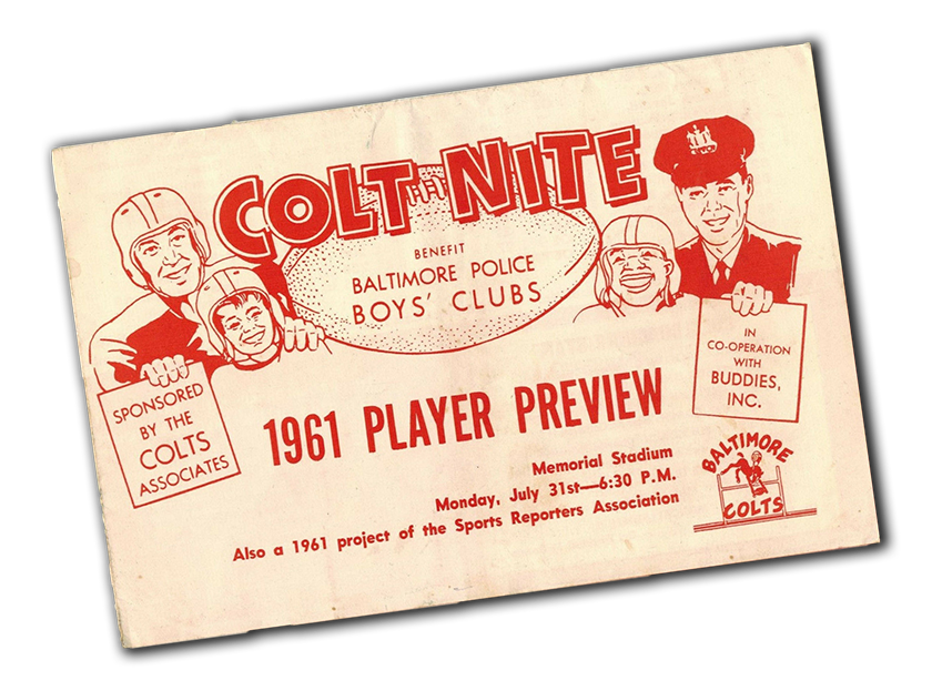 Colts Baltimore Police Boys Club 1961 72
