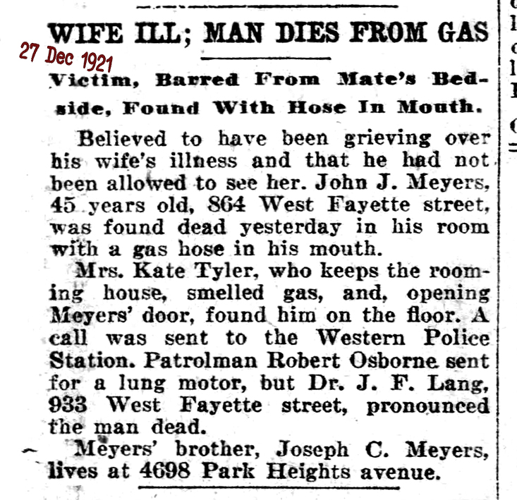 The Baltimore Sun Tue Dec 27 1921 Osborne 72
